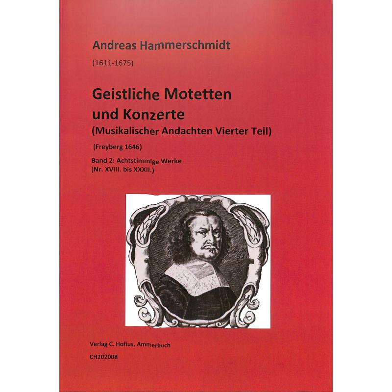 Titelbild für HOFIUS -CH202008 - Geistliche Motetten und Konzerte 2