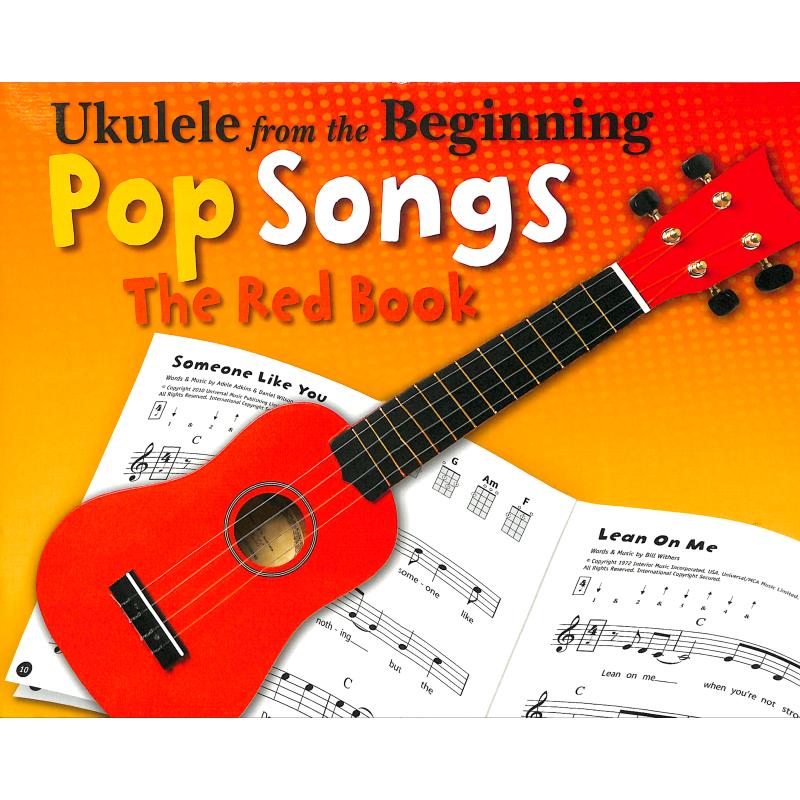 Titelbild für CH 81147 - Pop songs - The red book | Ukulele from the beginning