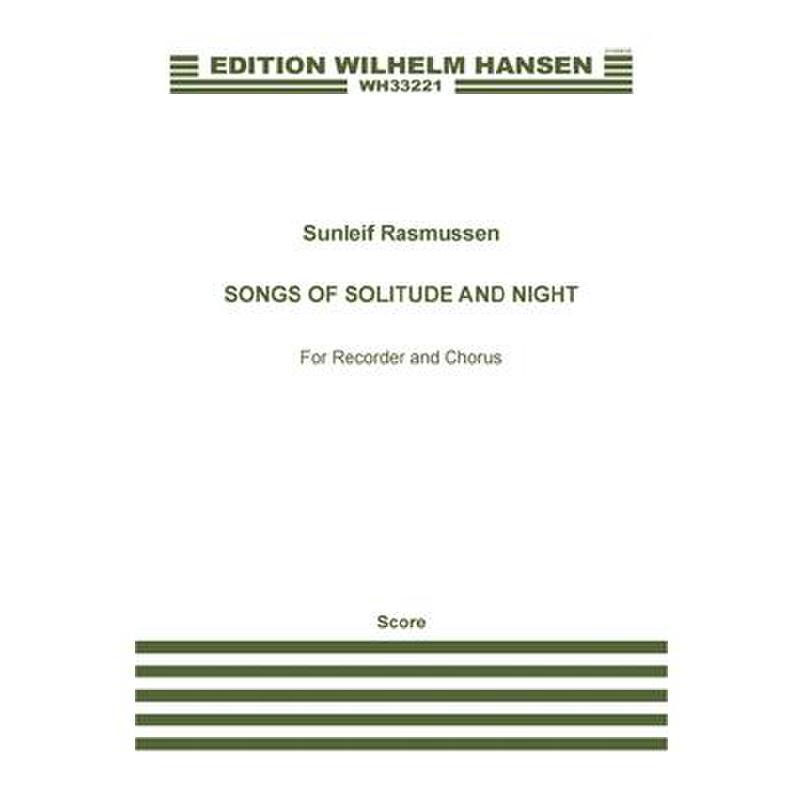 Titelbild für WH 33221 - Songs of solitude and night
