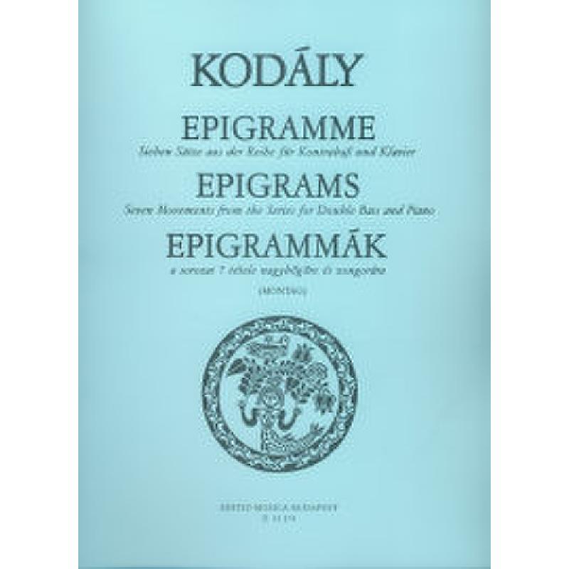 Titelbild für EMB 13174 - Epigramme