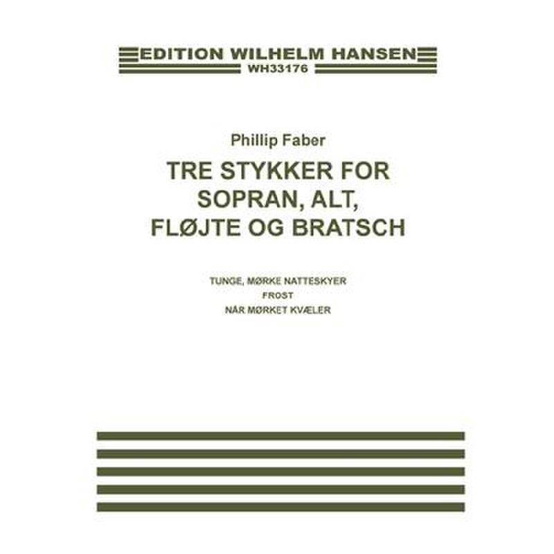 Titelbild für WH 33176 - Tre stykker