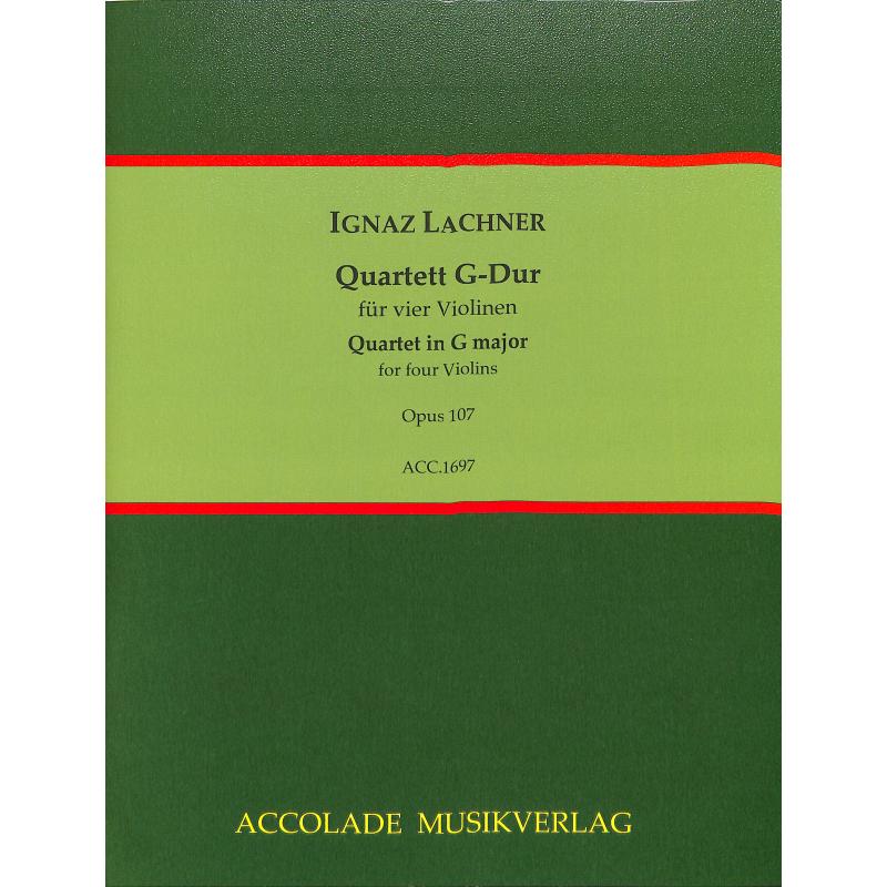 Titelbild für ACCOLADE 1697 - Quartett G-Dur op 107