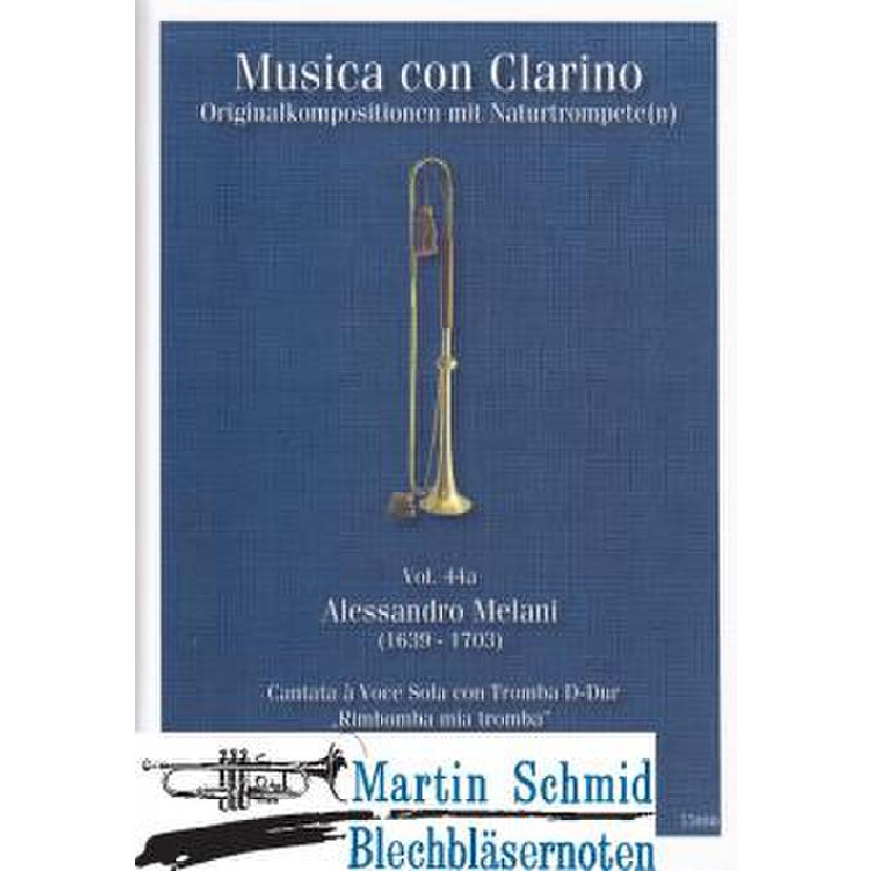Titelbild für SCHMID 55080 - Cantata a voce sola con tromba D-Dur 44a