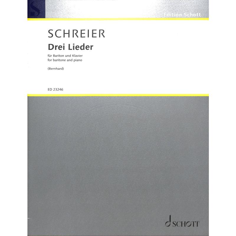 Titelbild für ED 23246 - 3 Lieder