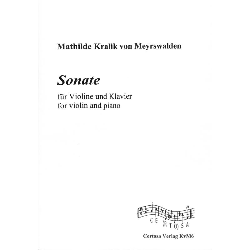 Titelbild für CERTOSA -KVM6 - Sonate