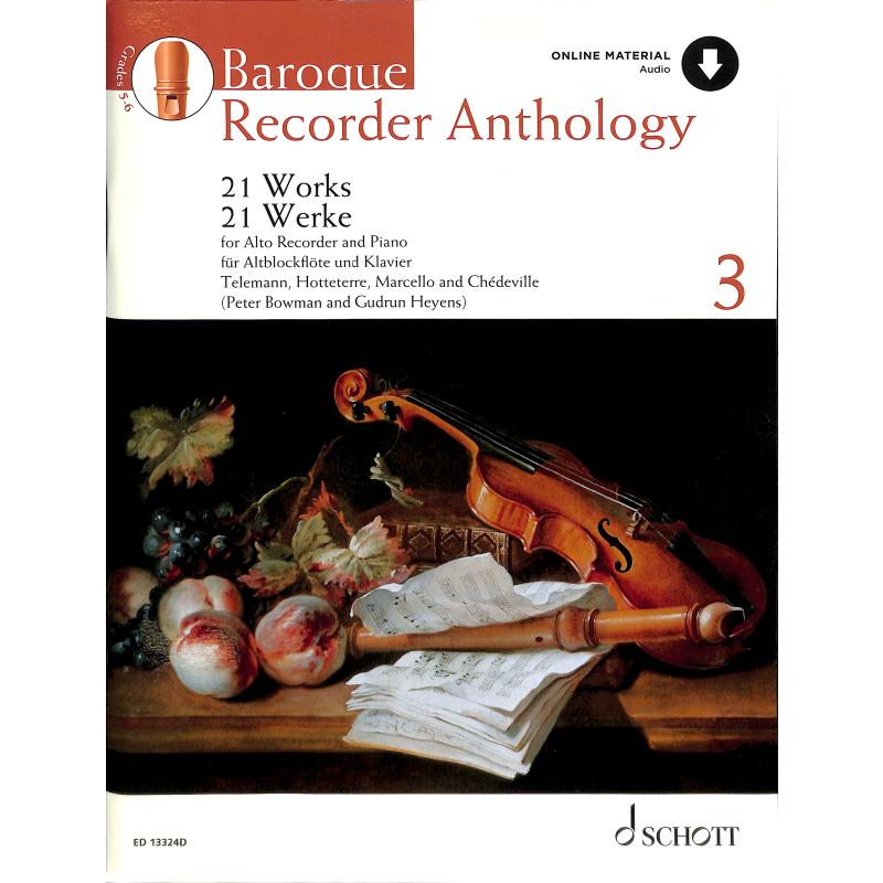Titelbild für ED 13324D - Baroque recorder anthology 3