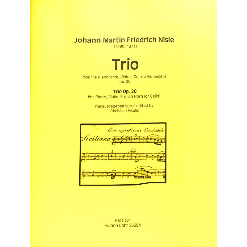 Titelbild für DOHR 26394 - Trio op 20