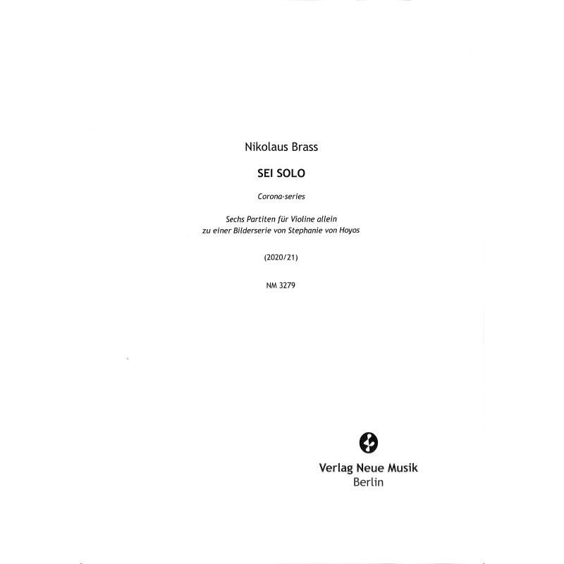 Titelbild für NM 3279 - Sei solo