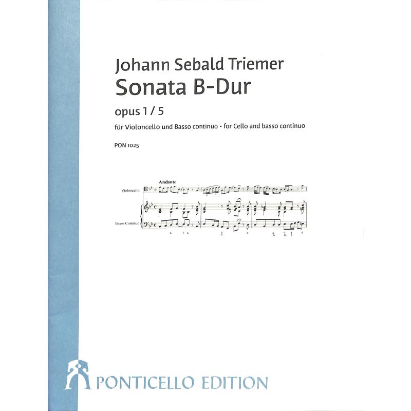 Titelbild für PONTICELLO 1025 - Sonate B-Dur op 1/5