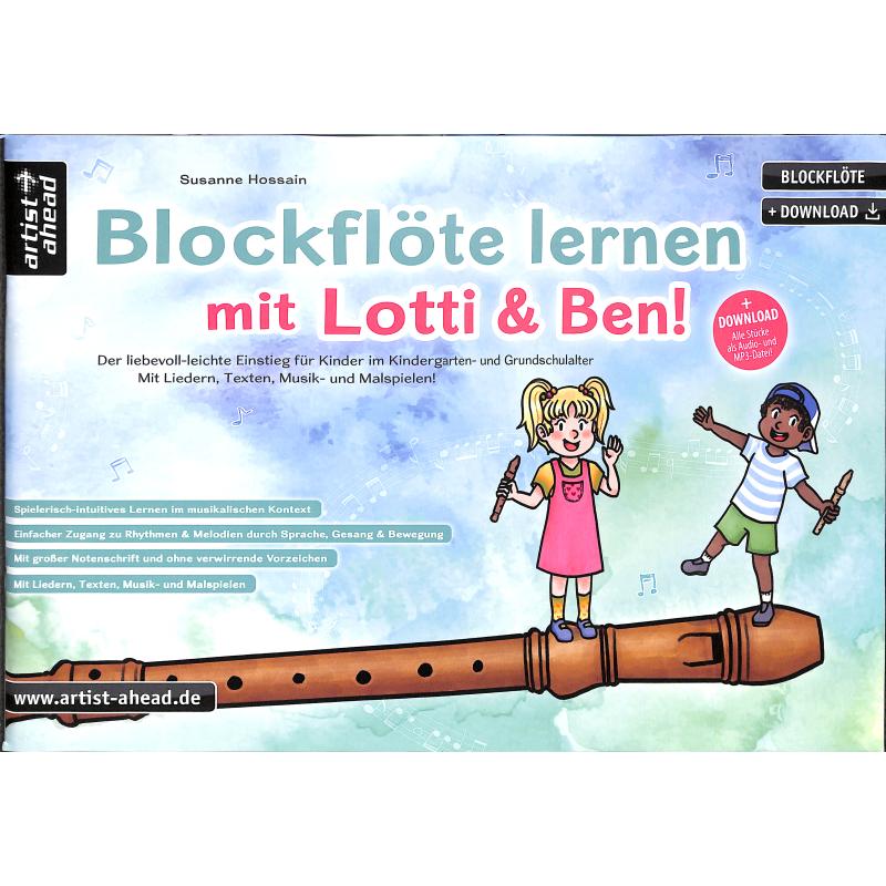 Titelbild für 978-3-86642-167-7 - Blockflöte lernen mit Lotti + Ben 2