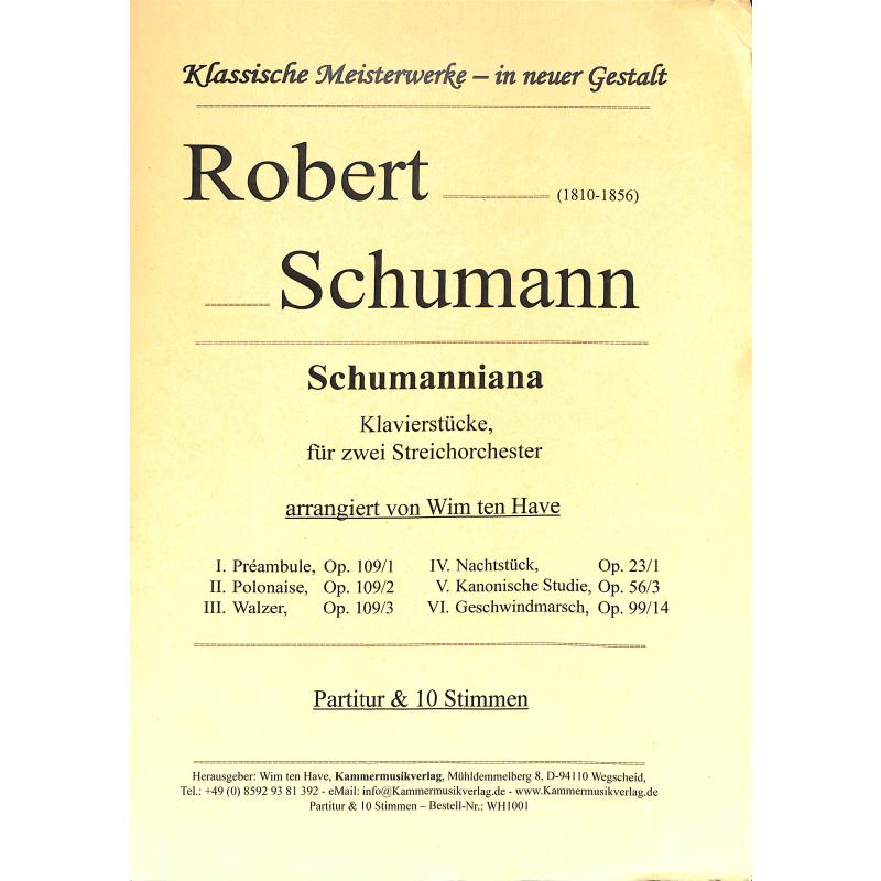 Titelbild für KMV -WH1001 - Schumanniana