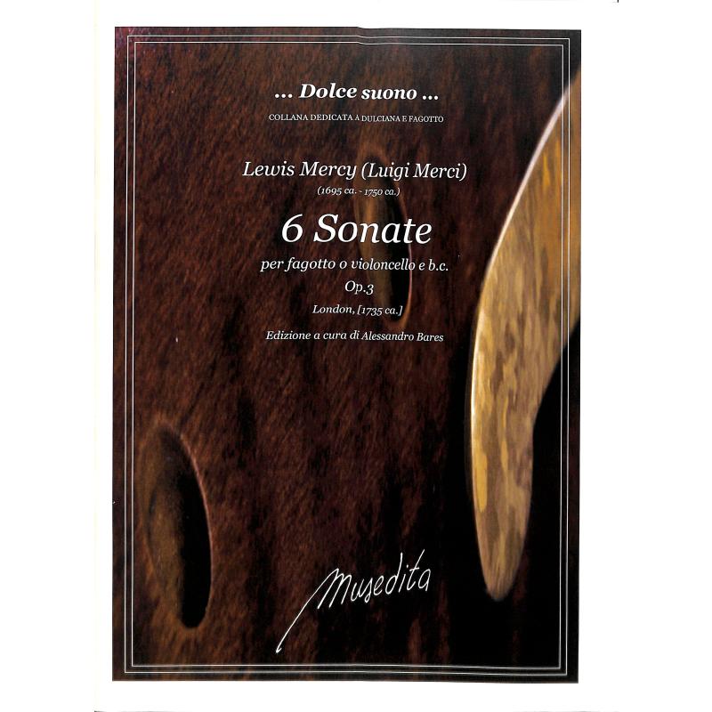 Titelbild für MUSEDITA -ME303 - 6 Sonaten op 3