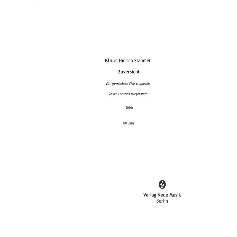 Titelbild für NM 3202 - Zuversicht