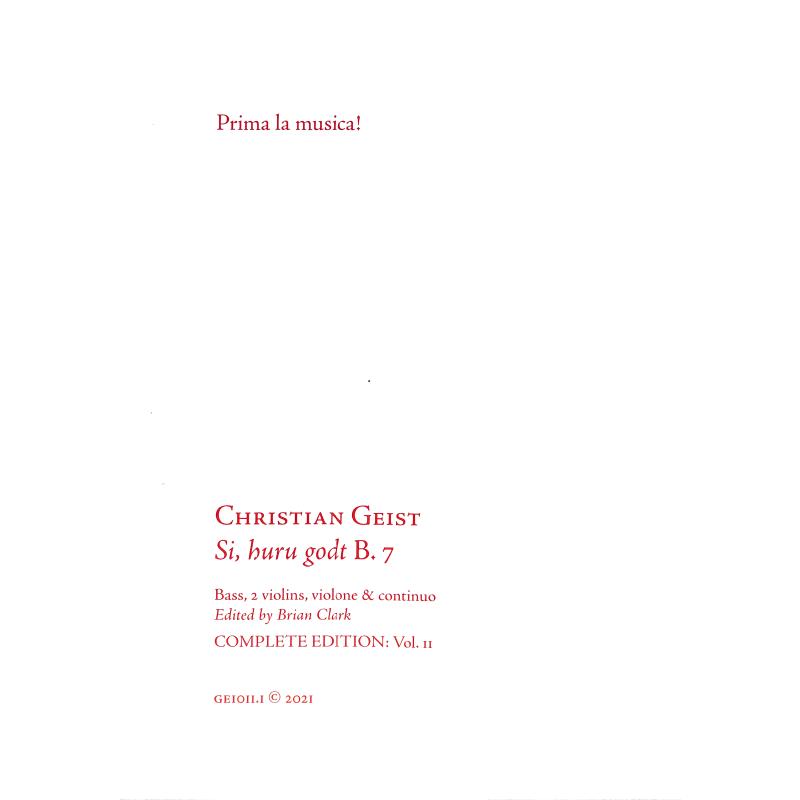 Titelbild für PRIMA -GEI011-1-SC - Si huru godt