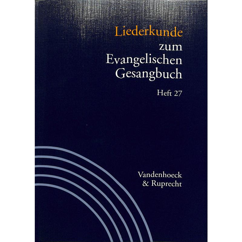 Titelbild für 978-3-525-50010-1 - Liederkunde zum EKG 27
