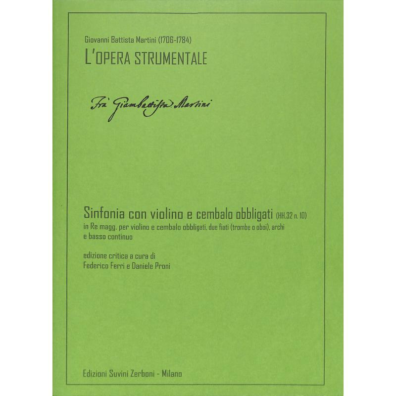 Titelbild für ESZ 13894 - Sinfonia con violino e cembalo obbligati
