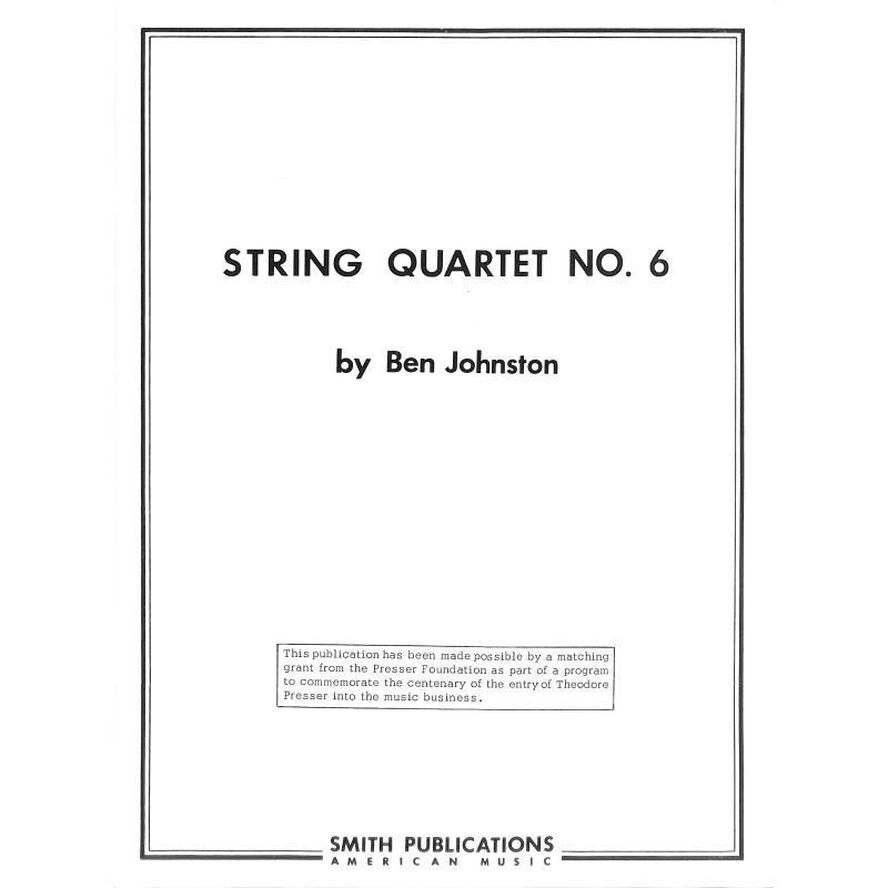 Titelbild für SMITHPUB 6-P - String Quartet 6
