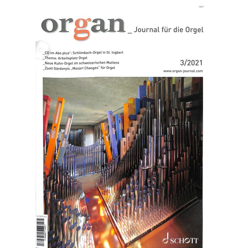 Titelbild für ORGA 202103 - Organ - Journal für die Orgel 3/2021