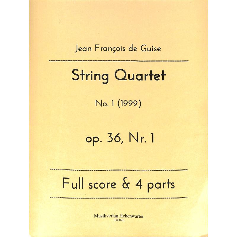 Titelbild für KMV -JG43601 - Quartet 1 op 36/1