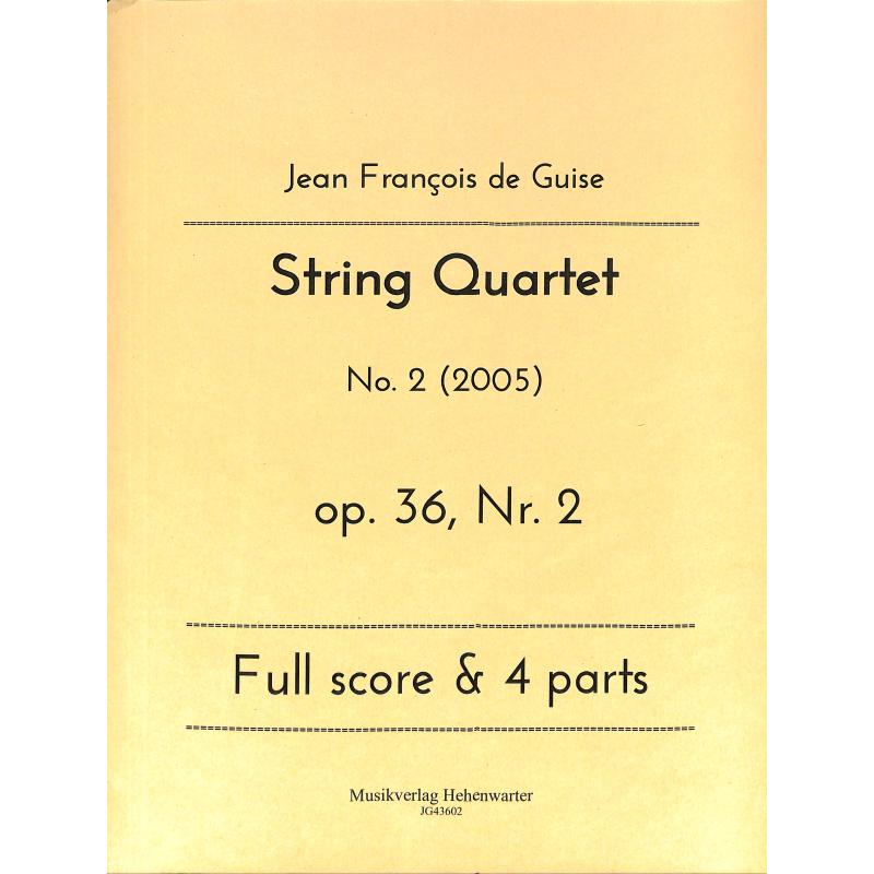 Titelbild für KMV -JG43602 - Quartet 2 op 36/2