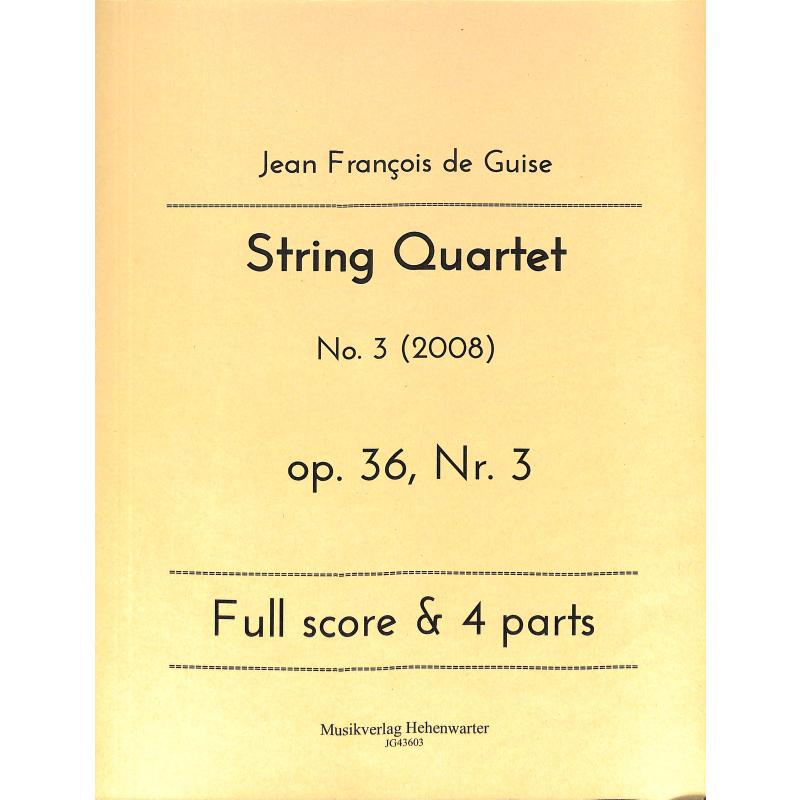Titelbild für KMV -JG43603 - Quartet 3 op 36/3