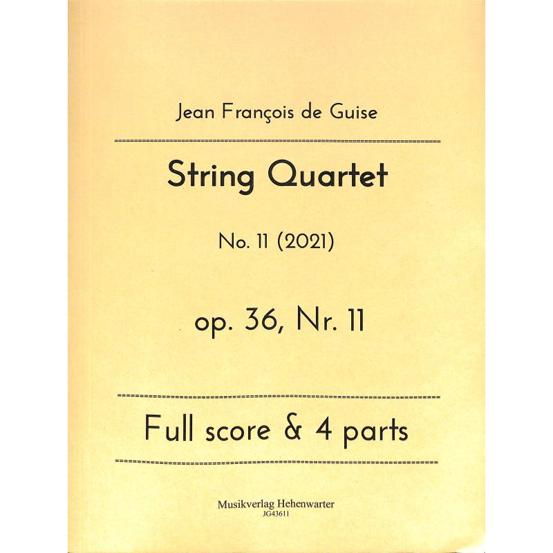 Titelbild für KMV -JG43611 - Quartet 11 op 36/11