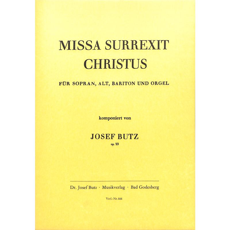 Titelbild für BUTZ 511 - Missa surrexit Christus
