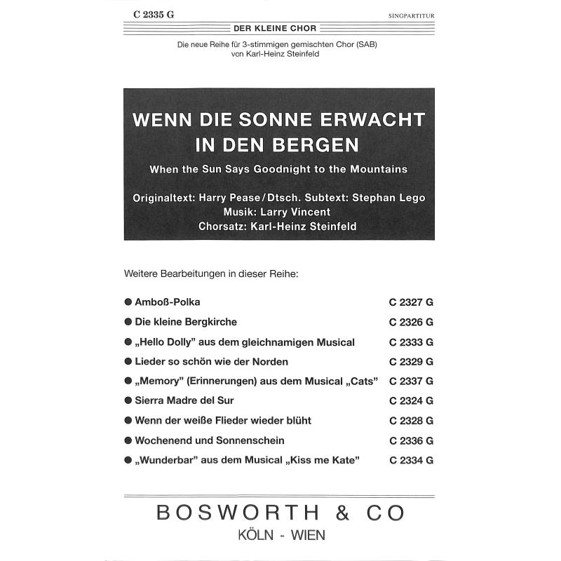 Titelbild für BOE -C2335G - Wenn die Sonne erwacht in den Bergen