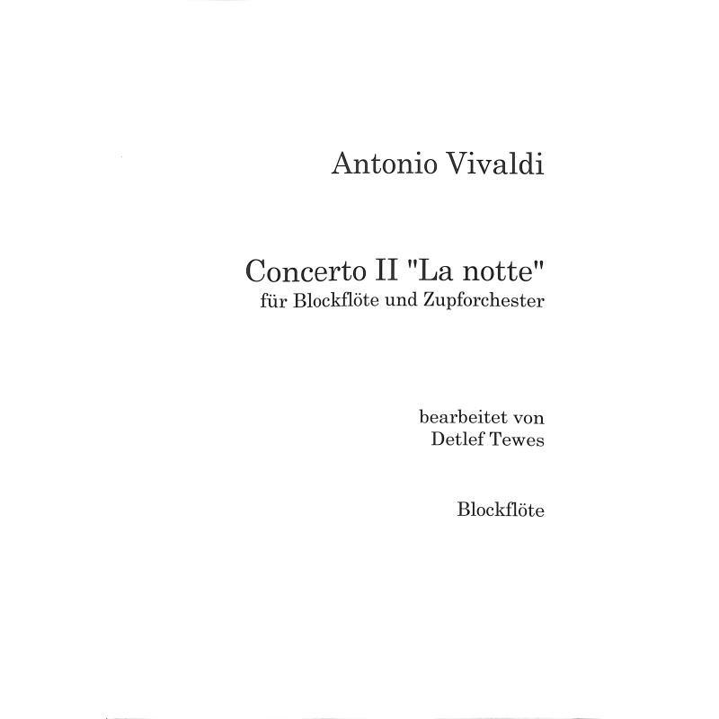 Titelbild für ANTES 90757-16 - Concerto 2 La Notte RV 439