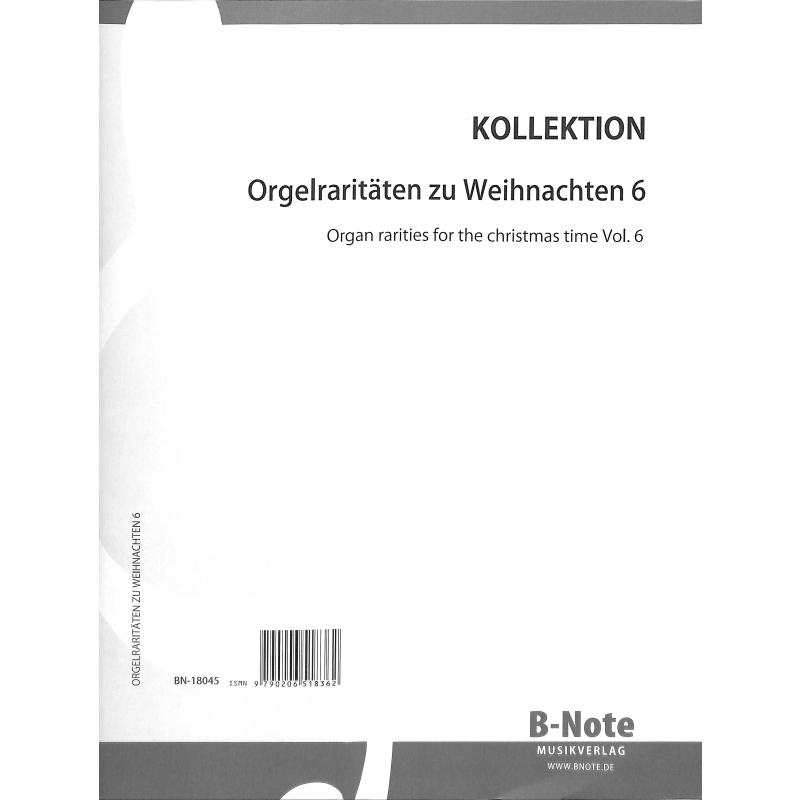Titelbild für BNOTE -BN18045 - Orgelraritäten zu Weihnachten 6
