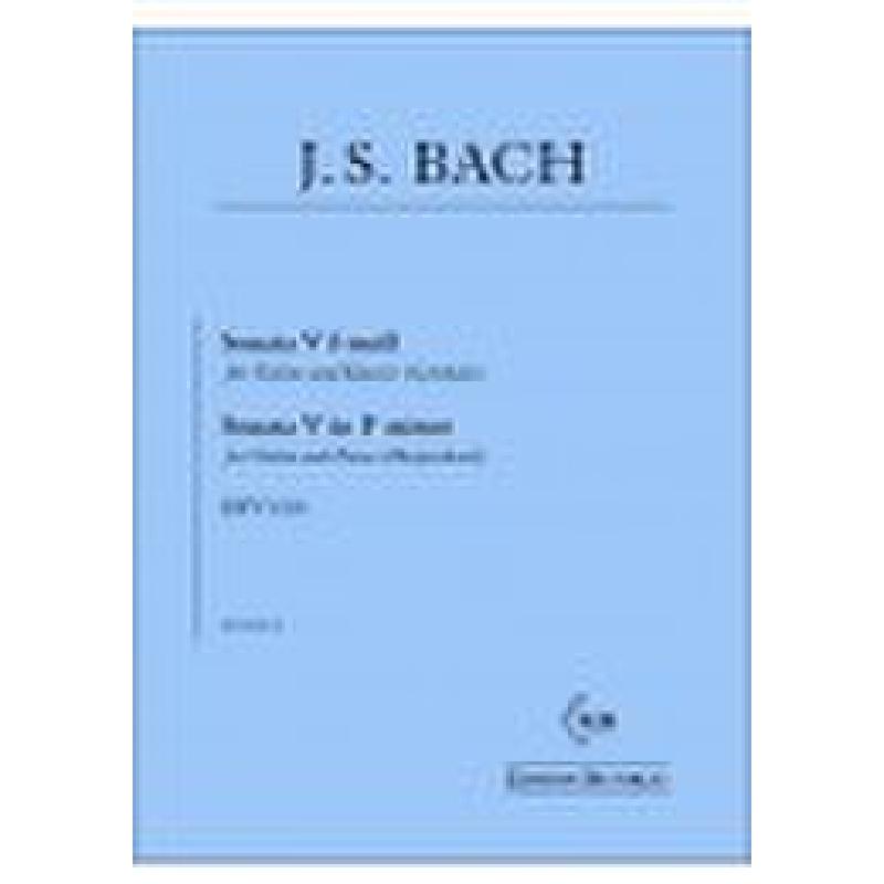 Titelbild für BUTORAC -B225-G - Sonate 5 f-moll BWV 1018