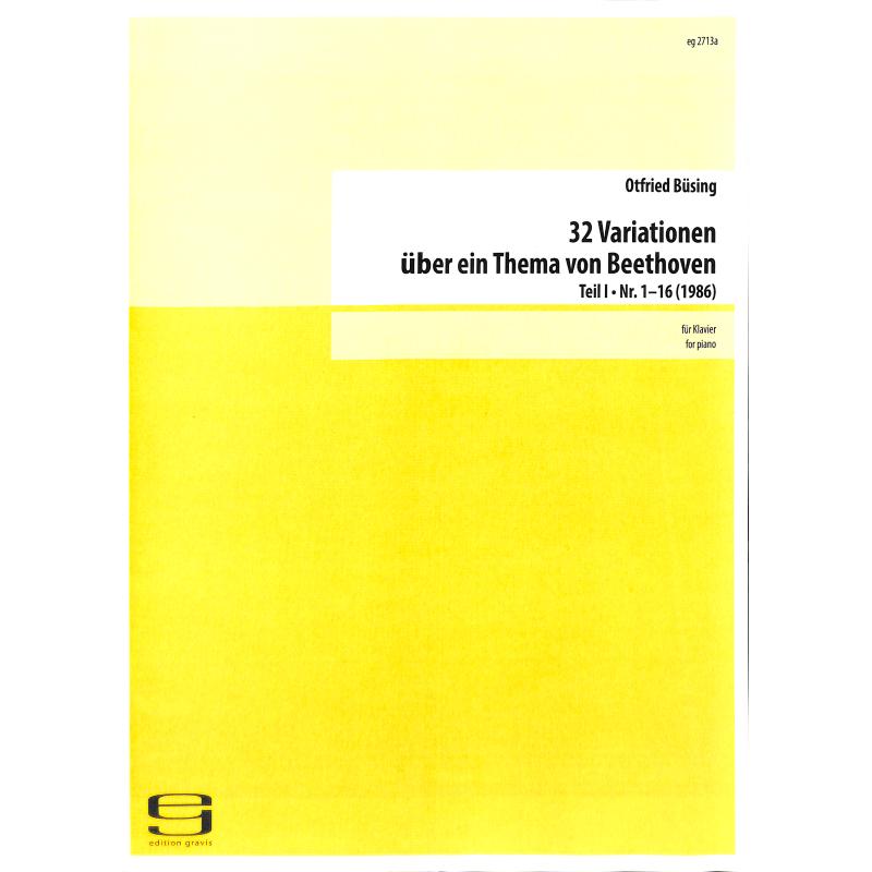 Titelbild für EG 2713A - 32 Variationen über ein Thema von Beethoven 1