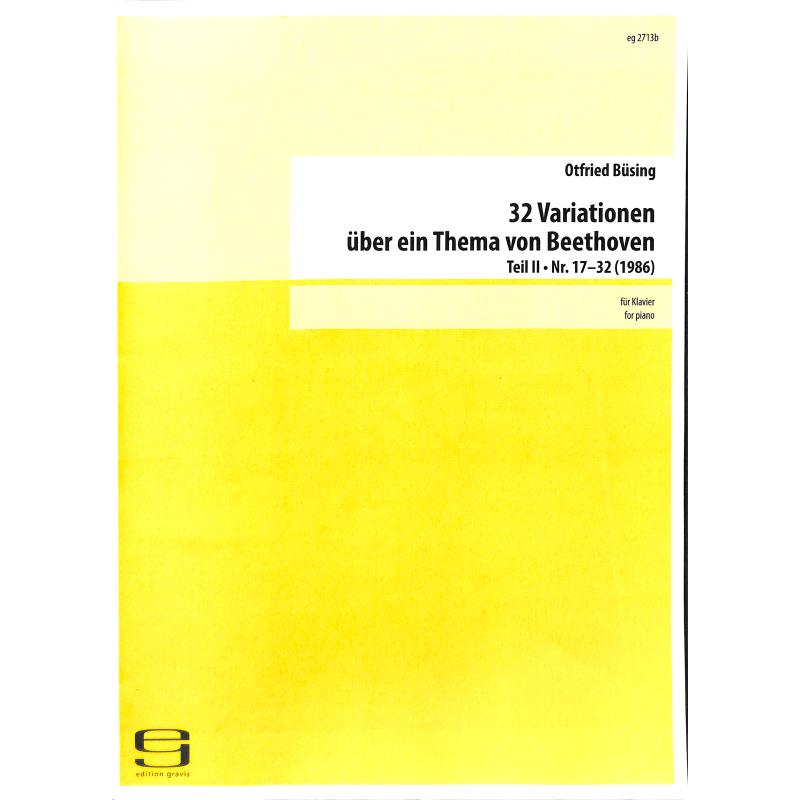 Titelbild für EG 2713B - 32 Variationen über ein Thema von Beethoven 2