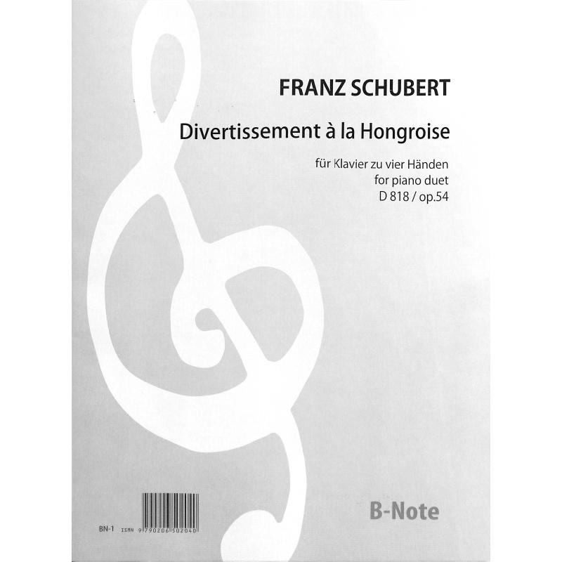 Titelbild für BNOTE -BN13574 - Divertissement a la Hongroise D 818