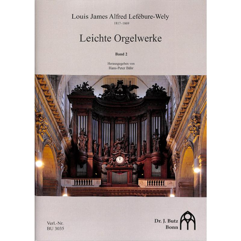 Titelbild für BUTZ 3035 - Leichte Orgelwerke 2
