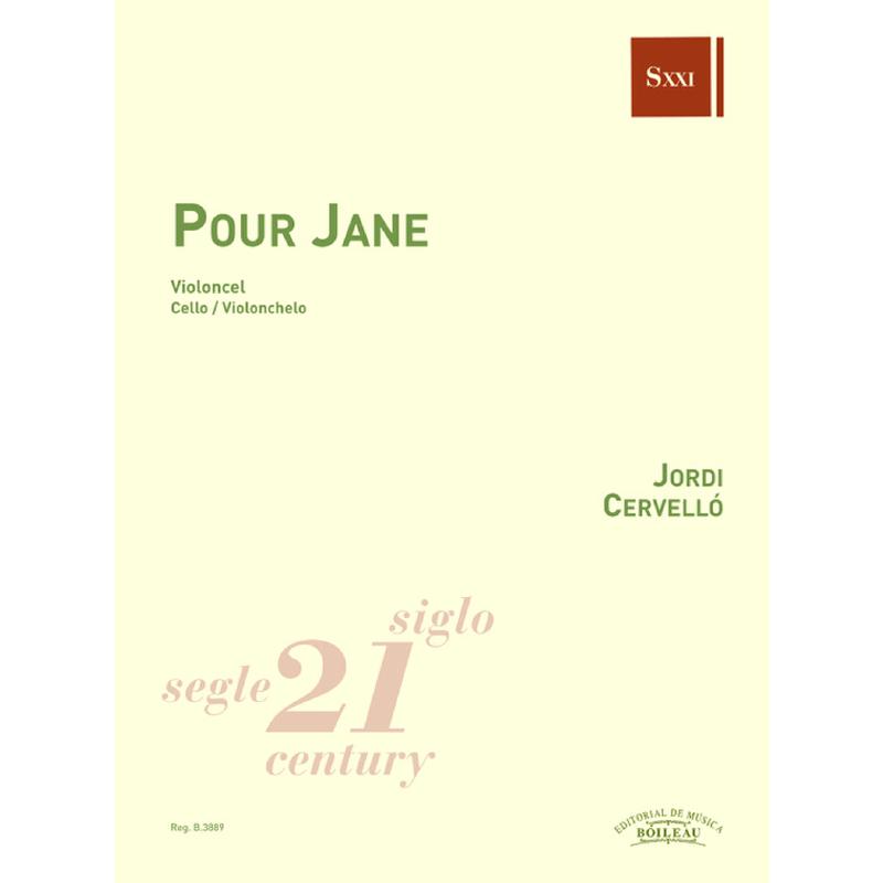 Titelbild für BOILEAU -B3889 - Pour Jane
