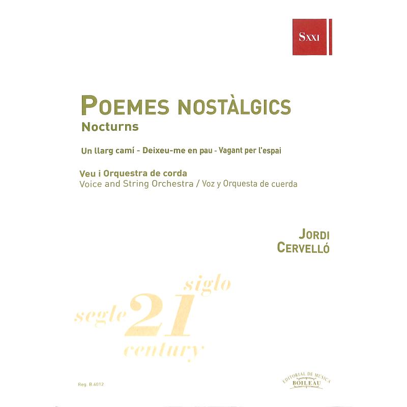 Titelbild für BOILEAU -B4012 - Poemes nostalgics