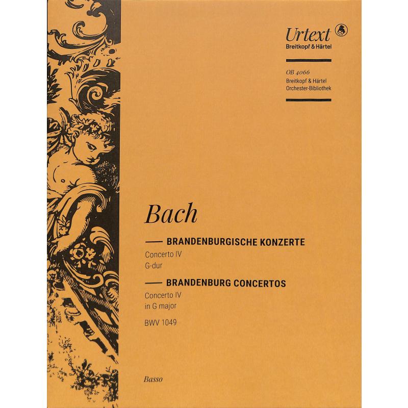 Titelbild für EBOB 4066-26 - Brandenburgisches Konzert 4 G-Dur BWV 1049