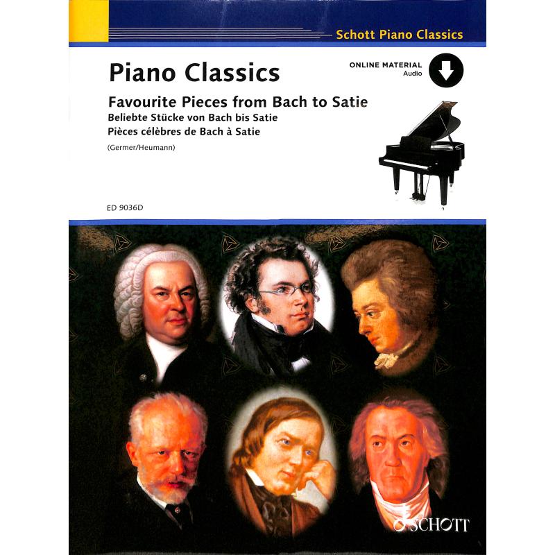 Titelbild für ED 9036D - Piano classics | Beliebte Stücke von Bach bis Satie
