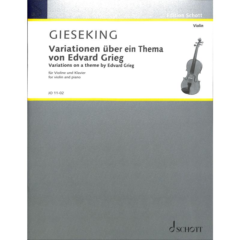 Titelbild für JO 11-02 - Variationen über ein Thema von Edvard Grieg