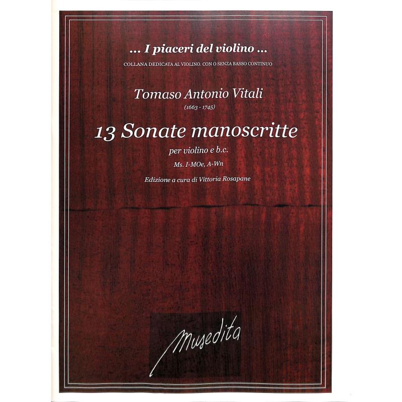 Titelbild für MUSEDITA -VL313 - 13 Sonate manoscritte