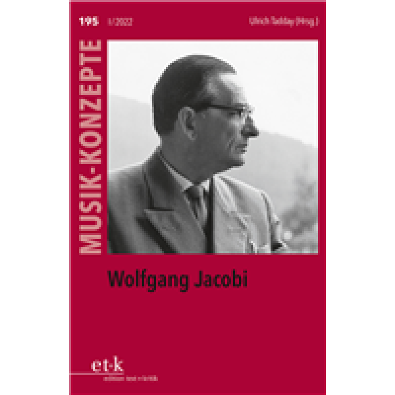 Titelbild für 978-3-96707-594-6 - Musik Konzepte 195 - Wolfgang Jacobi