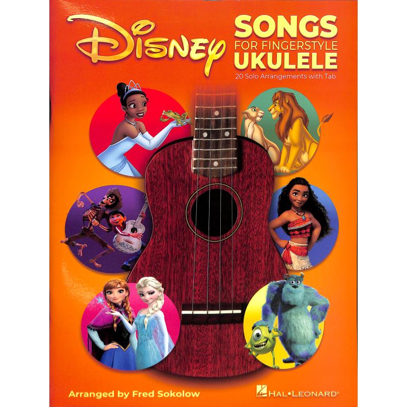 Titelbild für HL 357643 - Disney songs for fingerstyle ukulele