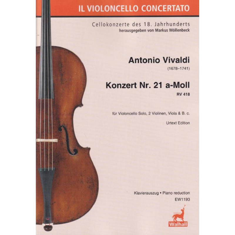 Titelbild für WALHALL 1193 - Konzert 21 a-moll RV 418