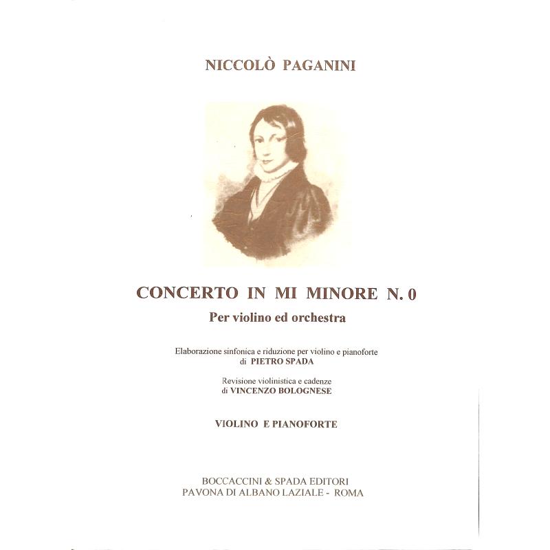 Titelbild für SPADA 1716 - Konzert e-moll
