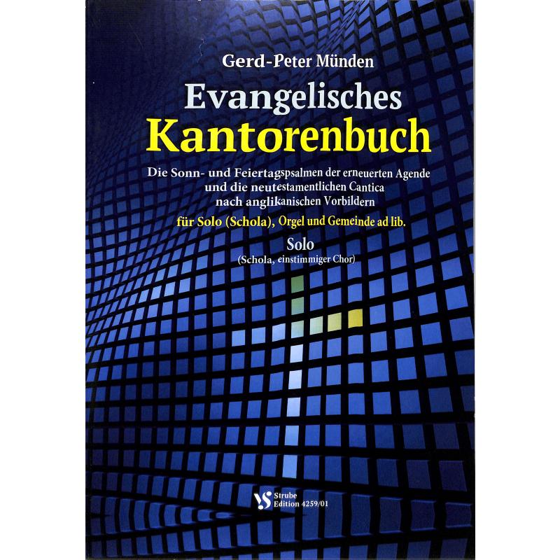 Titelbild für VS 4259-01 - Evangelisches Kantorenbuch