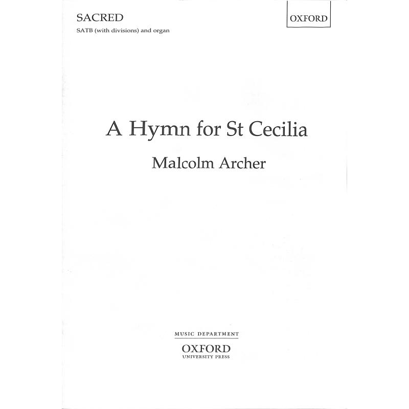 Titelbild für 978-0-19-341470-9 - A hymn for St Cecilia
