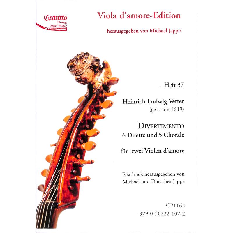 Titelbild für CORNETTO -CP1162 - Divertimento | 6 Duette + 5 Choräle