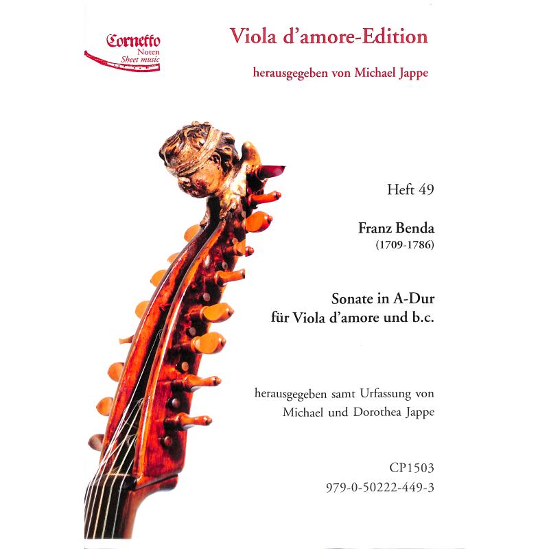 Titelbild für CORNETTO -CP1503 - Sonate A-Dur