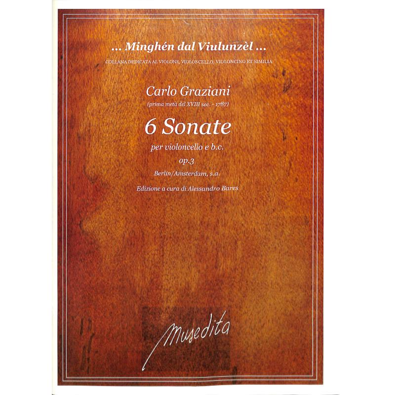 Titelbild für MUSEDITA -GR403 - 6 Sonaten op 3